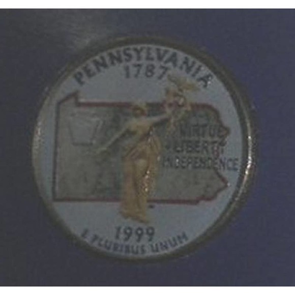PENNSYLVANA COLORIZED QUARTER & FIRST DAY COVER BY POSTAL COMMEMORATIVE SOCIETY - Picture 3 of 4